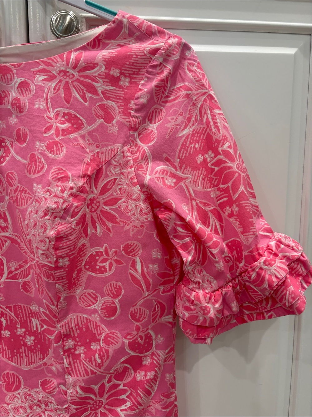 Lilly Pulitzer Fiesta in Pink Ribbon Nina Pina Dress. Size 6 - Picture 4 of 10